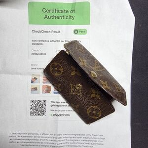 Louis Vuitton LV Brown and Gold Monogram Card Holder With COA 🔥 Price DROP!
